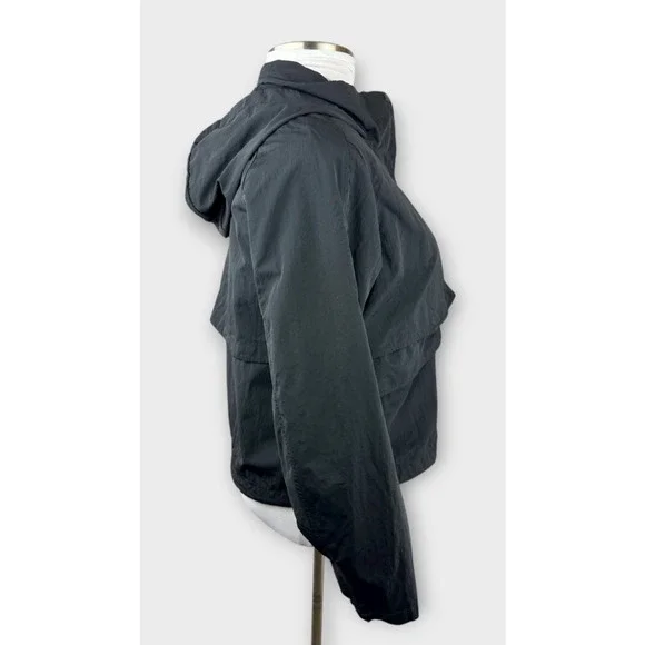 Lululemon Always Effortless Jacket Full Zip Hooded Water Repellent Black Size 10 - Picture 11 of 16